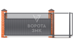 Ворота под ключ 8 м 8000×1800 откатные ЗМК-8127