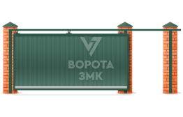 Автоматические ворота 2000×2100 для забора ЗМК-7276