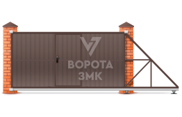 Ворота откатные 2250×2550 ЗМК-7618