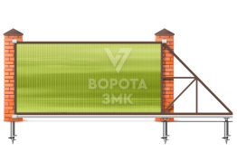Откатные ворота 4500×1900 4,5 метра ЗМК-7898