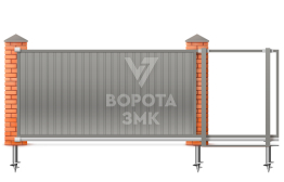 Раздвижные ворота 2800×2000 откатные ЗМК-7328