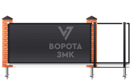 Раздвижные ворота Trend Алютех 3000×2000 ЗМК-9637