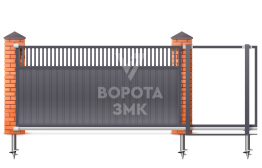 Раздвижные ручные ворота 2500×3000 ЗМК-7201