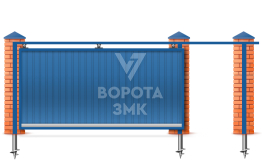 Откатные ворота 10 метров 10000×2300 ЗМК-8210