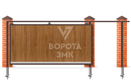 Откатные ворота механические 8 метров 8000×2300 ЗМК-8126