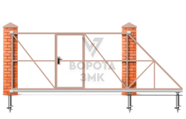 Откатные ворота 12 метров 12000×3000 ЗМК-8235