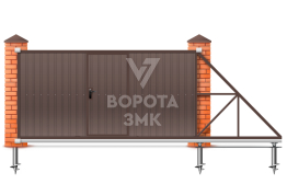Ворота из профлиста 2200×3600 ЗМК-7803