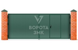 Алютех ворота распашные 2500×2250 ЗМК-4753