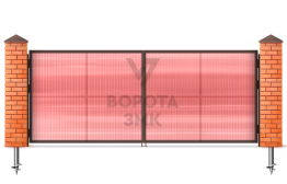 Ворота профильные распашные 2500×2500 ЗМК-5376