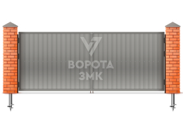 Ворота двустворчатые 1750×2500 ЗМК-4885