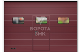 Ворота 2500×2125 с дверью ЗМК-3221